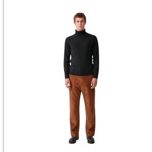 COS Men's Brown Tobacco Straight Leg 100% Cotton Corduroy Trousers Pants 32x28